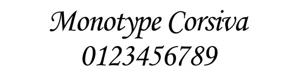 Monotype Corsiva