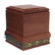 U4016 Urne en acajou massif