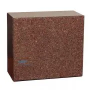Red granite urn