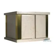 Urne double en marbre naturel