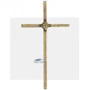 Ornement croix en métal pour urne