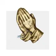 Ornement pour urne mains priantes