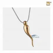Pendentif cinéraire en forme de corne italienne