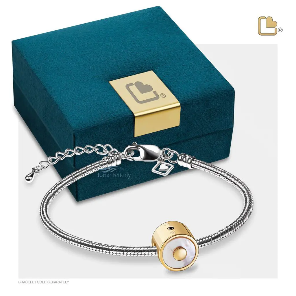 Breloque pour cendres illustrée avec coffret â bijoux