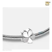 Breloque pour cendres fleur en argent sterling