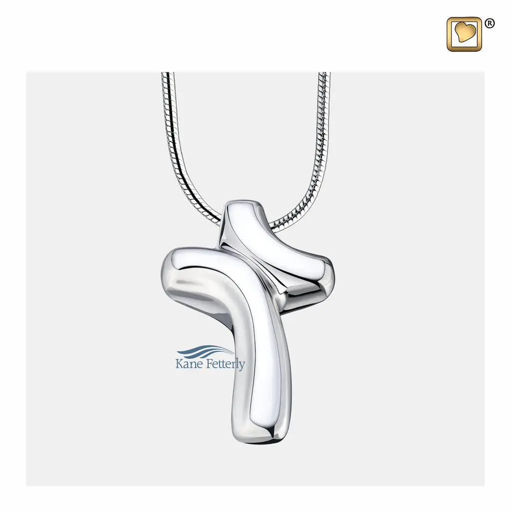 Cross pendant for ashes
