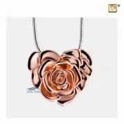 Pendentif pour cendres en forme de rose