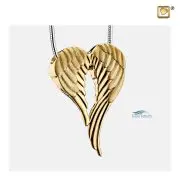 Pendentif cinéraire en forme d'ailes d'ange