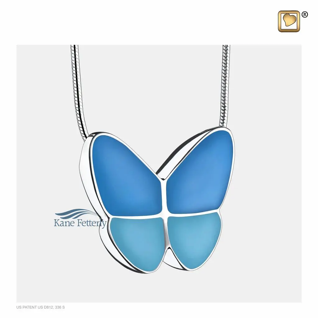 Butterfly pendant for ashes
