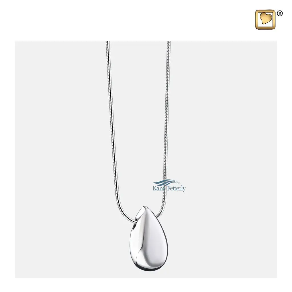 A sterling silver chain is included in the price.