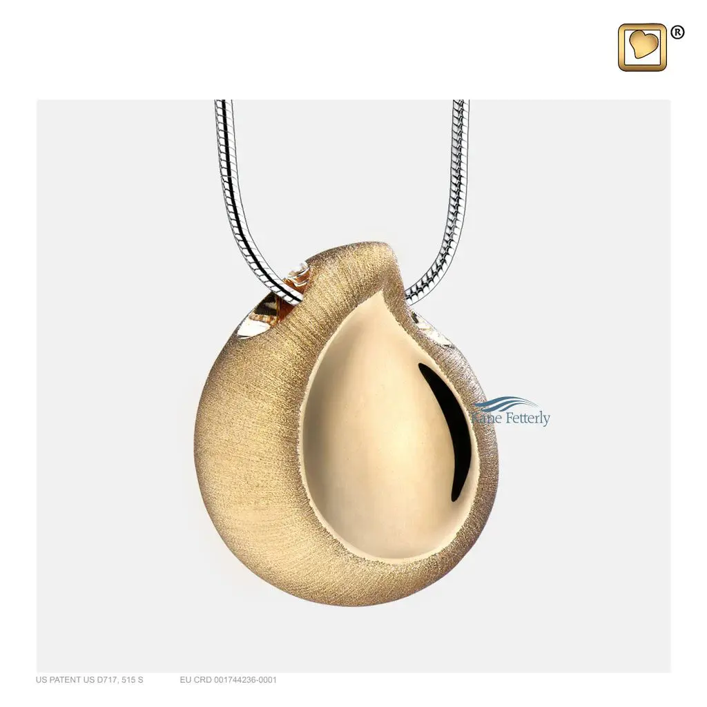 Teardrop pendant for ashes