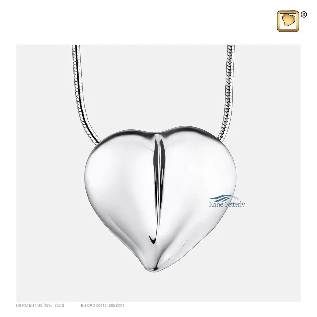 Pendentif pour cendres en forme de coeur