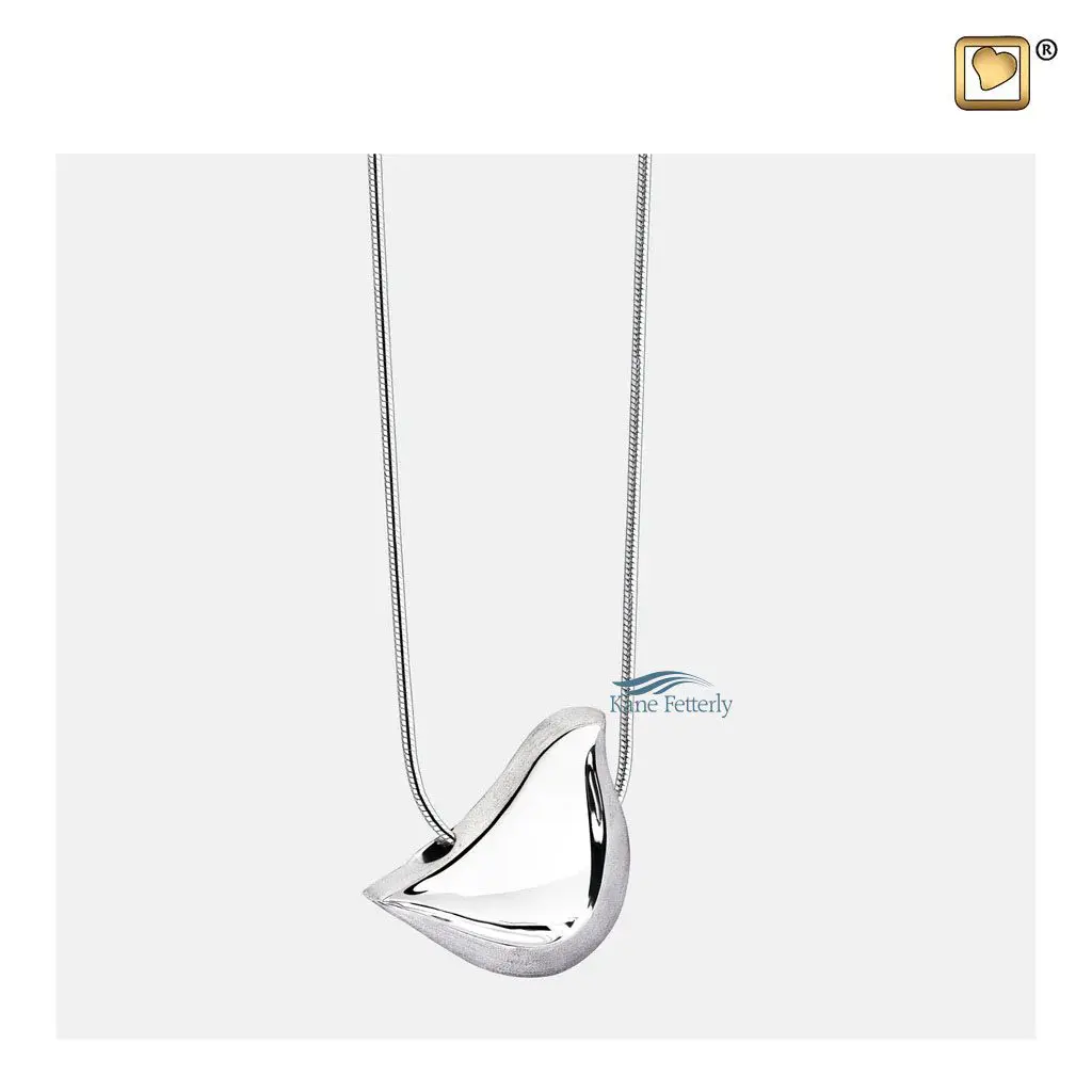 20-inches long sterling silver chain included with the pendant.