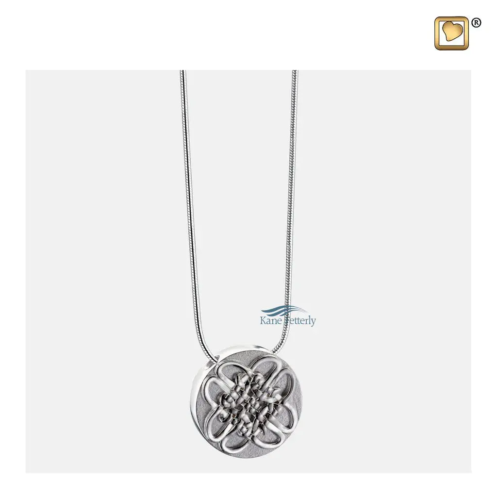 Sterling silver chain included in the price.