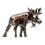 Bronze ornament moose