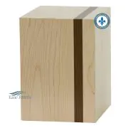 Urne en érable (insertion en noyer)