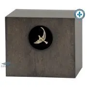 Urne en érable avec ornement colombe