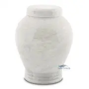 White marble urn