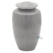 Urne en aluminium gris