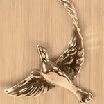 Dove bronze ornament