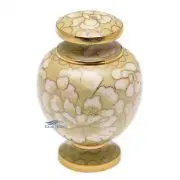 Urne miniature en métal cloisonné