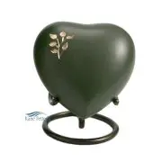 Urne miniature en coeur, motif arbre de la vie