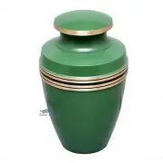 U86595 Urne en laiton de couleur verte