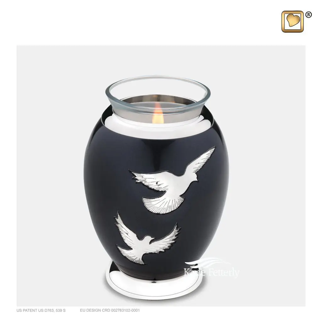 Tealight candle holder miniature urn
