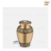 Urne miniature en laiton or