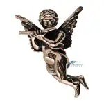 Bronze ornament angel with flute