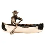 Bronze ornament canoe
