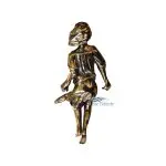 Bronze ornament woman