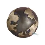 Bronze ornament world map