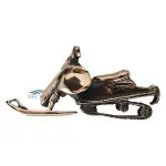 Bronze ornament snowmobile