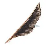 Bronze ornament feather