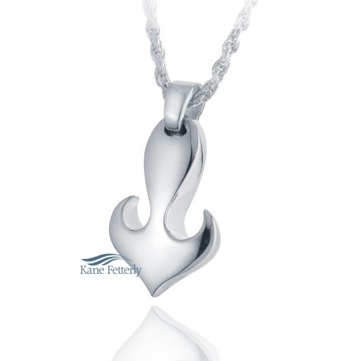 Heart Anchor - sterling silver pendant