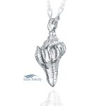 Conch Shell - sterling silver pendant