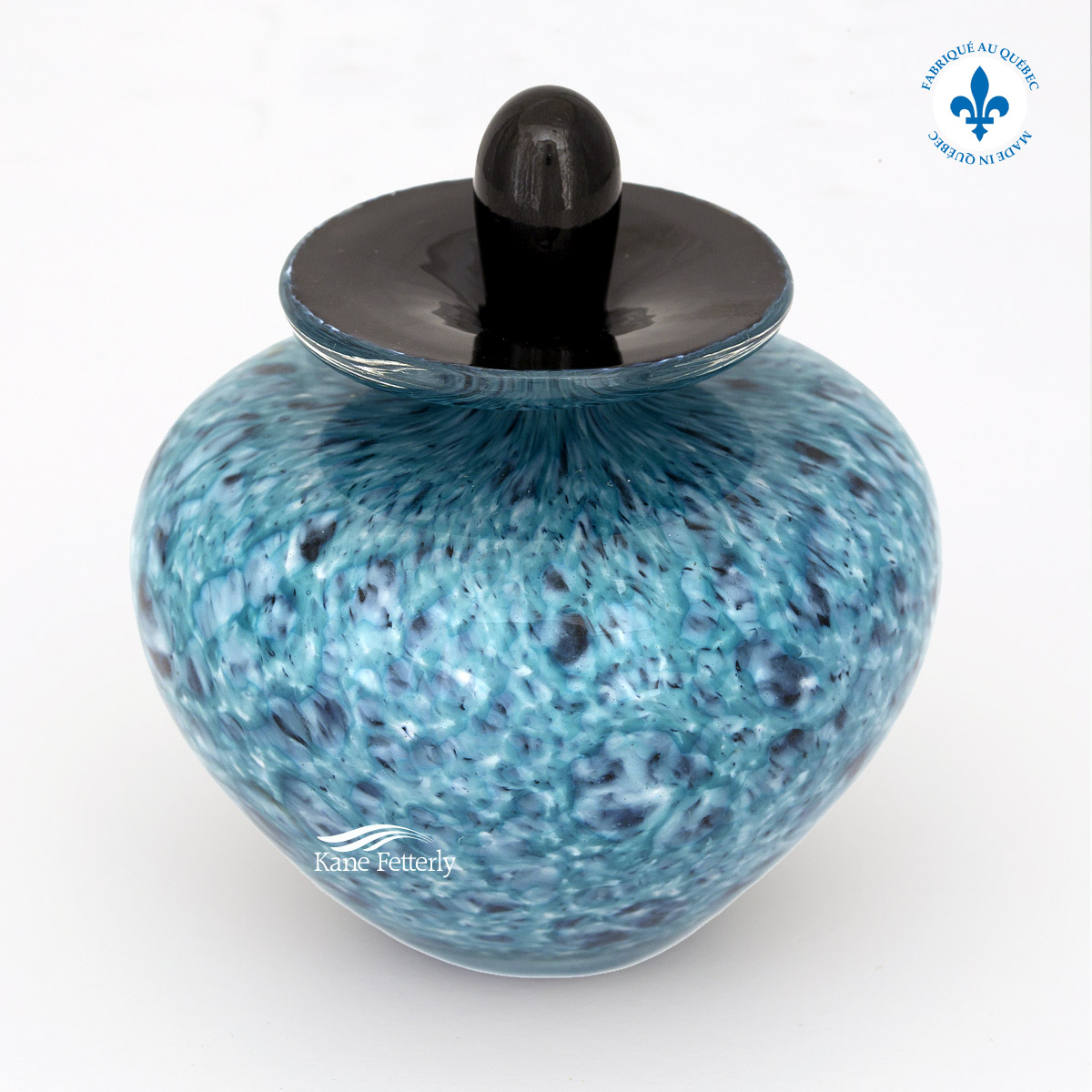 Glass miniature urn
