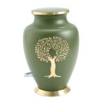U8645 Brass urn with tree