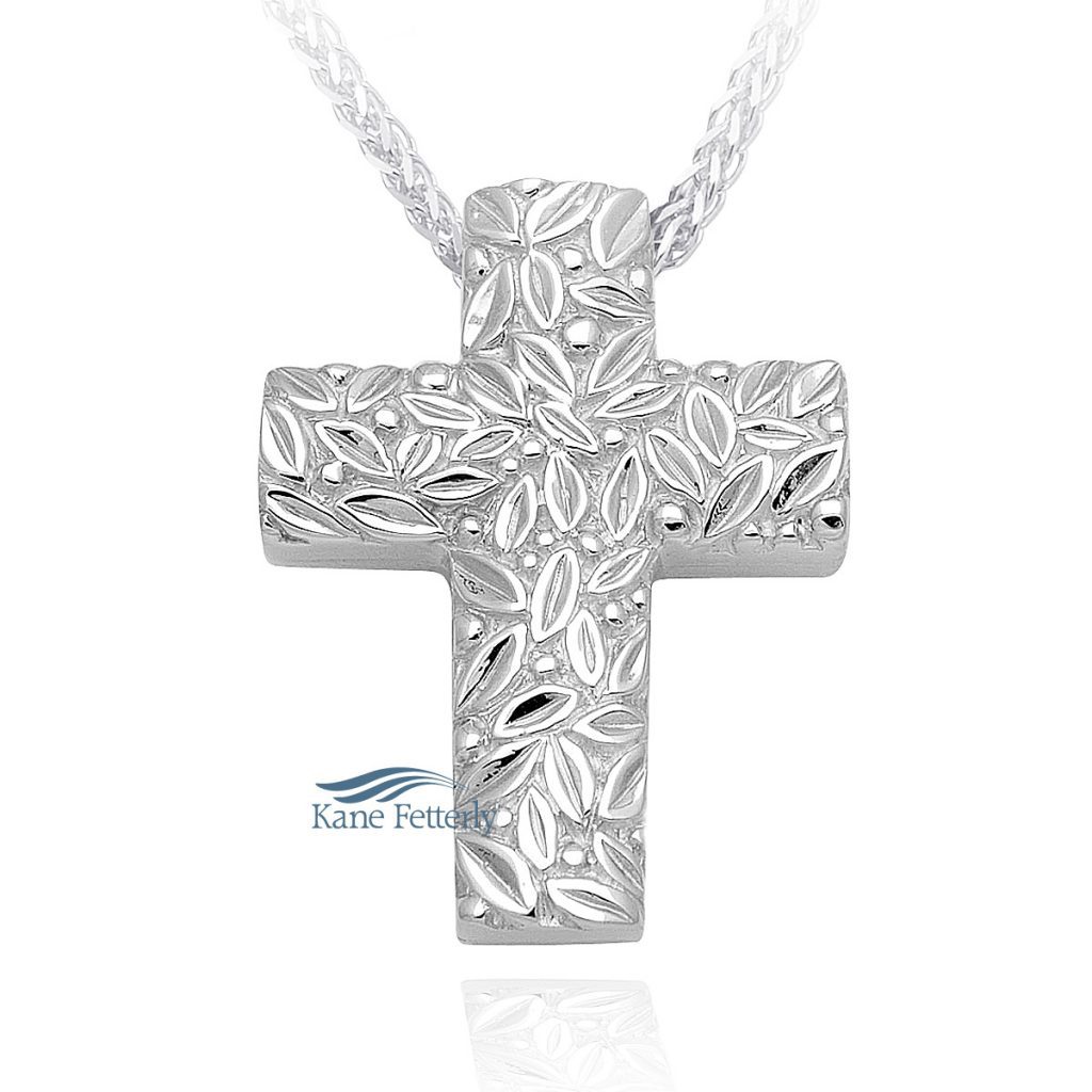 Cross Pendant in Sterling Silver Kane Fetterly Cremation Pendants