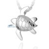 Sea Turtle - sterling silver pendant