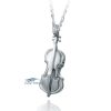 Violin - sterling silver pendant