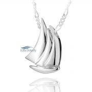 Sail Boat - cremation pendant