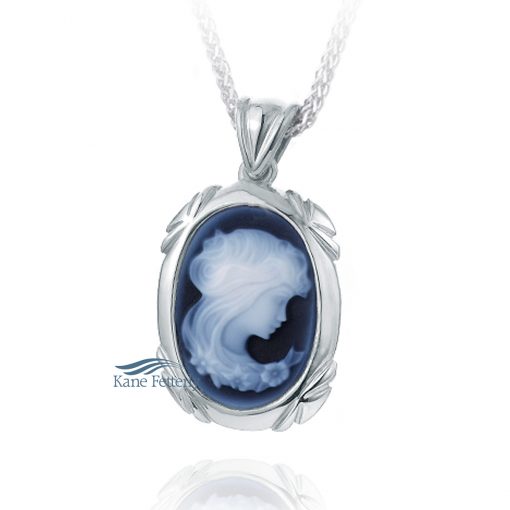 Lady Cameo - sterling silver pendant