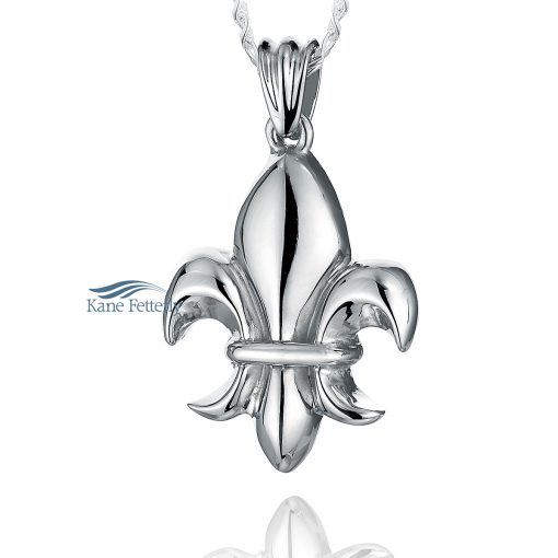 Fleur de lys - sterling silver pendant
