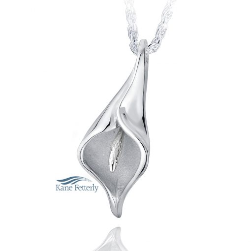 Calla Lily - sterling silver pendant