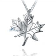 Maple Leaf - sterling silver pendant