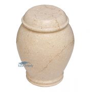 Beige marble urn