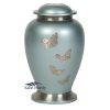 U8652 Brass urn with butterflies