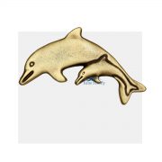 Dolphins ornament for urn